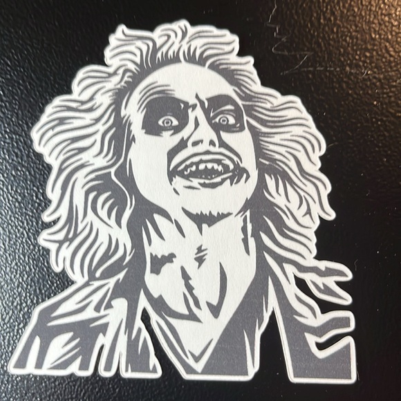 Beetlejuice Decals Pack of 5 Beetlejuice Halloween Stickers Horror Decals 90s - Picture 3 of 6
